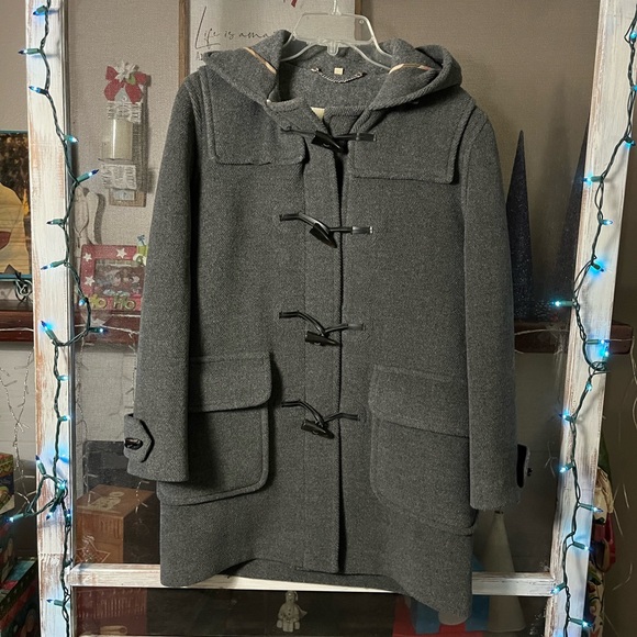 Burberry Jackets & Blazers - Burberry Toggle Grey Wool Coat